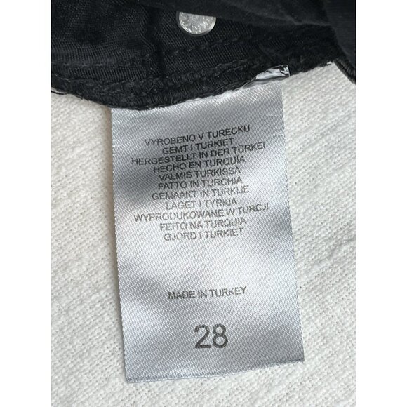 The Ragged Priest Womens high Rise Mom Jeans 28 black charcoal wash Straight Cut - Picture 9 of 14